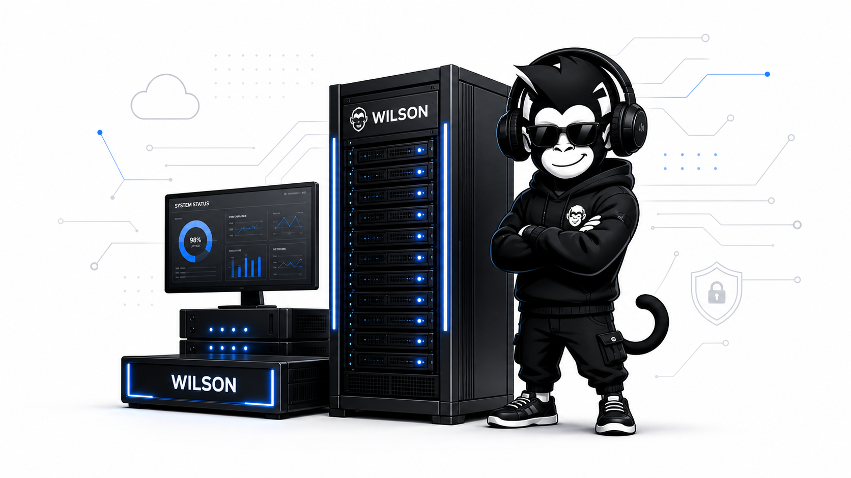 Ilustración de Wilson, servidor tecnológico de AsesorTecnologico.es